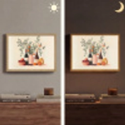 Wijnflessen - Takken - Sinaasappels Light Box met batterij (Wandlamp) middel -sfeer3