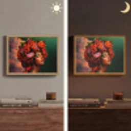 Vrouw - Drankenfruit - Rozen Light Box met batterij (Wandlamp) middel -sfeer3