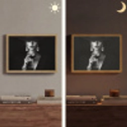 Vrouw - Cocktail - Chic Light Box met batterij (Wandlamp) middel -sfeer3