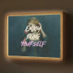 Vrouw - Roos - Quote Light Box met batterij (Wandlamp) middel -z3d_website