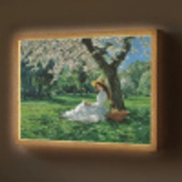 Vrouw - Boom - Boek - Mandje Light Box met batterij (Wandlamp) middel -z3d_website