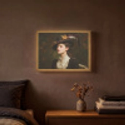Vrouw - Victoriaans - Portret Light Box met batterij (Wandlamp) middel -sfeer4