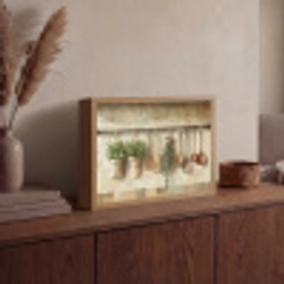 Hout - Keukengerei - Stilleven - Tegels Light Box met batterij (Wandlamp) middel -sfeer2
