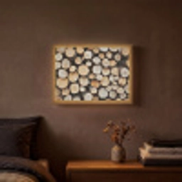 Hout - Boomstammen - Textuur Light Box met batterij (Wandlamp) middel -sfeer4