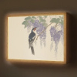 Specht - Bloemen - Paars Light Box met batterij (Wandlamp) middel -z3d_website