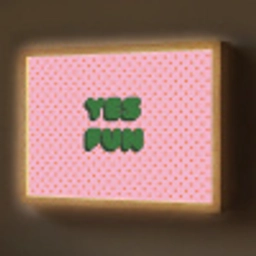 Yes fun - Groen - Roze - Stippen Light Box met batterij (Wandlamp) middel -z3d_website