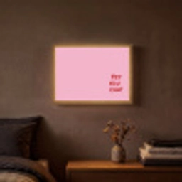Yes you can do it - Rood - Roze Light Box met batterij (Wandlamp) middel -sfeer4