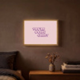 You're doing great - Roze - Bubble letters Light Box met batterij (Wandlamp) middel -sfeer4