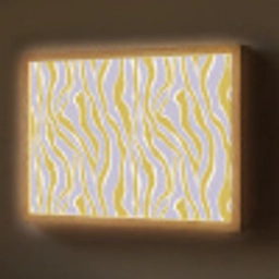 Zebra - Modern - Meerkleurig Light Box met batterij (Wandlamp) middel 907 -z3d_website