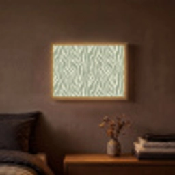 Zebra - Motief - Groen Light Box met batterij (Wandlamp) middel 907 -sfeer4