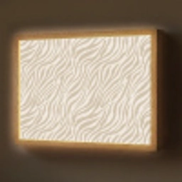 Zebra - Patroon - Beige Light Box met batterij (Wandlamp) middel 907 -z3d_website