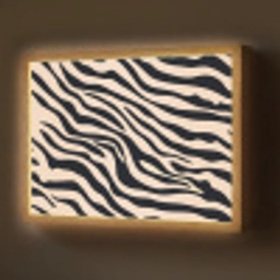 Zebraprint - Dynamisch - Roze Light Box met batterij (Wandlamp) middel -z3d_website