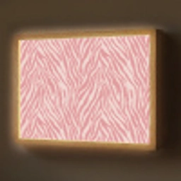 Zebra - Print - Roze Light Box met batterij (Wandlamp) middel 907 -z3d_website