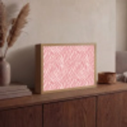 Zebra - Print - Roze Light Box met batterij (Wandlamp) middel 907 -sfeer2