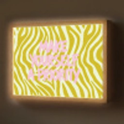 Zebraprint - Priority - Roze Light Box met batterij (Wandlamp) middel -z3d_website