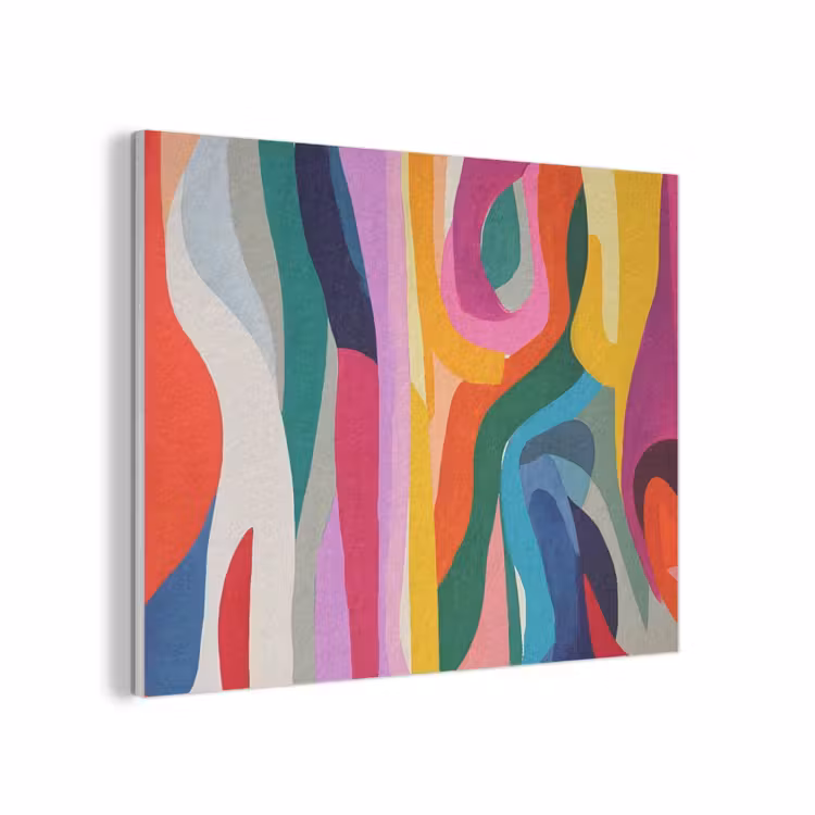 Abstract - Kleurrijk - Golven - Lijnen PET vilt klein -3d