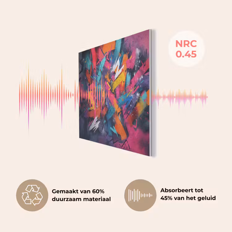 Abstract - Explosie - Neonkleuren PET vilt klein -USP_NL