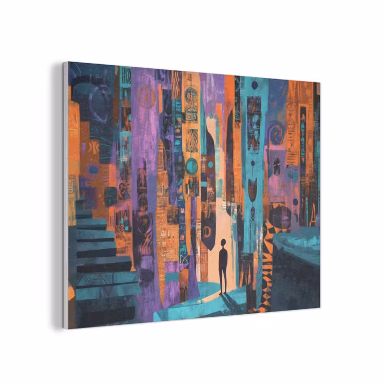 Abstract - Figuren - Kleurrijk PET vilt klein -3d