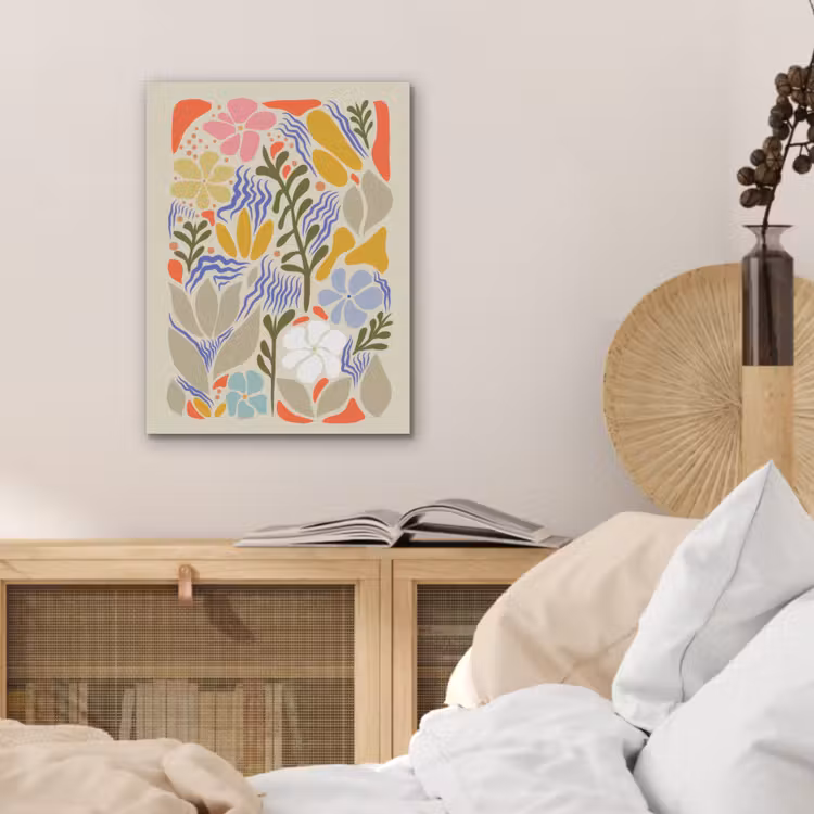 Abstract - Bloemen - Bladeren PET vilt klein -sfeer3