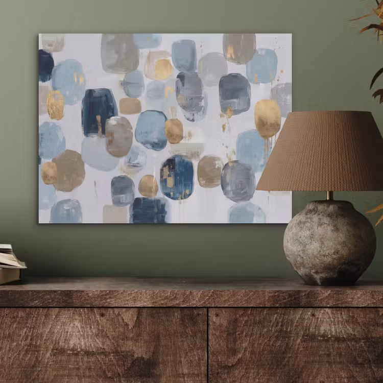 Abstract - Goud - Vormen PET vilt klein -sfeer2