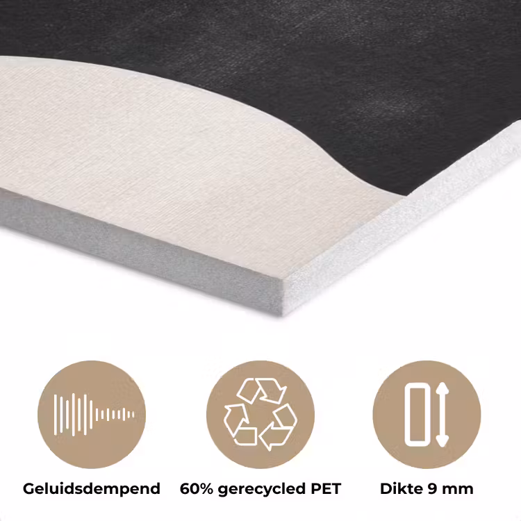Abstract - Japandi - Beige - Modern PET vilt klein -closeup_NL