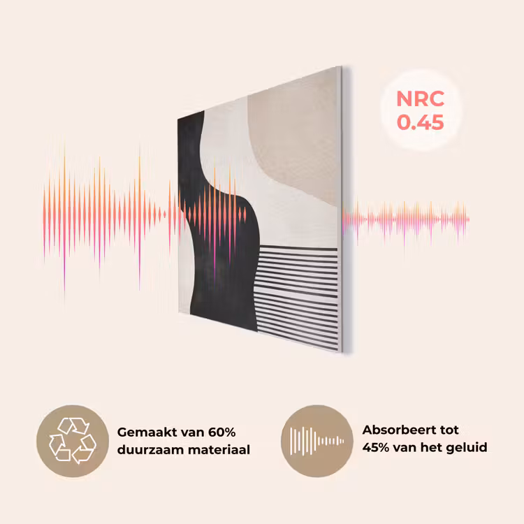Abstract - Japandi - Beige - Modern PET vilt klein -USP_NL