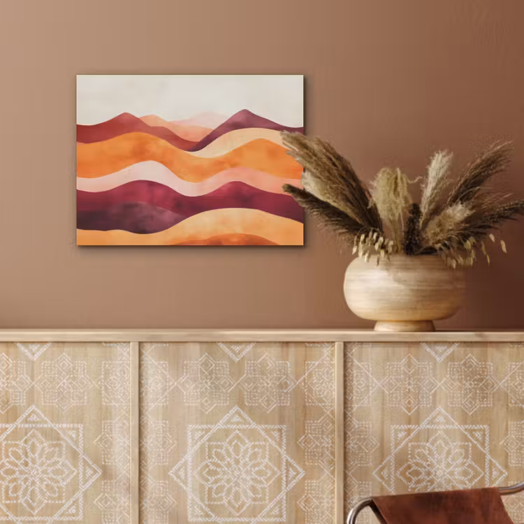 Abstract - Landschap - Golven PET vilt klein -sfeer4