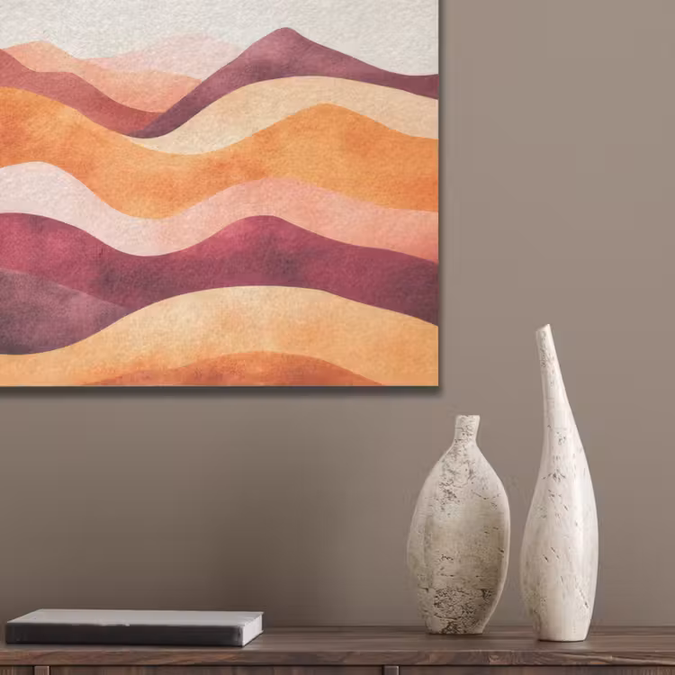 Abstract - Landschap - Golven PET vilt klein -sfeer6_closeup