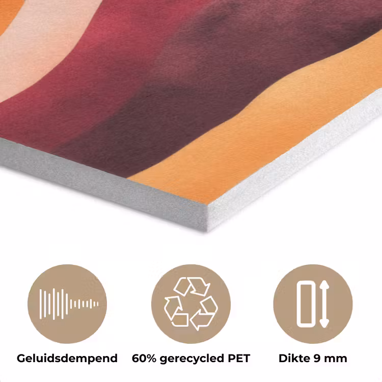 Abstract - Landschap - Golven PET vilt klein -closeup_NL