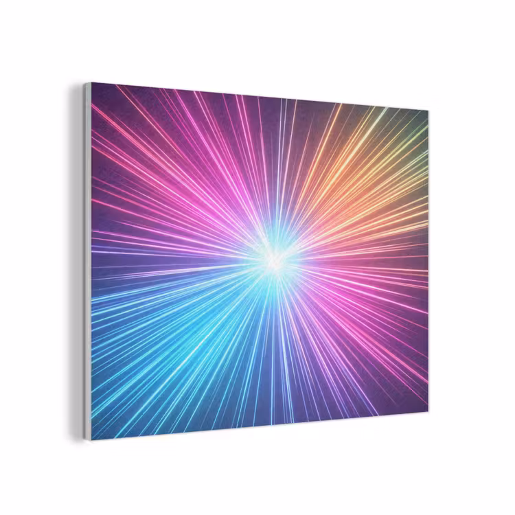 Abstract - Light - Burst - Modern - Colorful PET vilt klein -3d