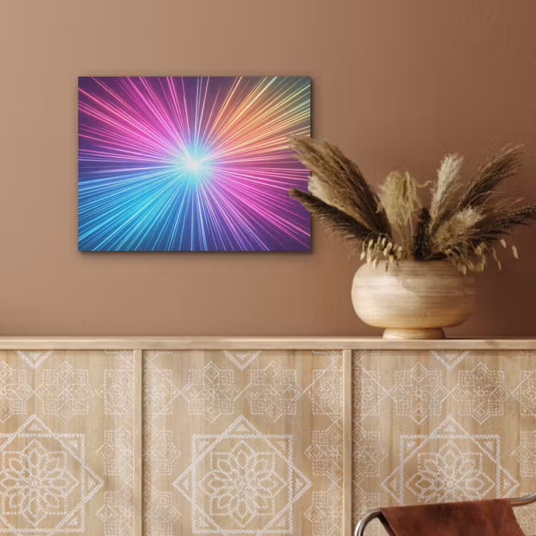 Abstract - Light - Burst - Modern - Colorful PET vilt klein -sfeer4
