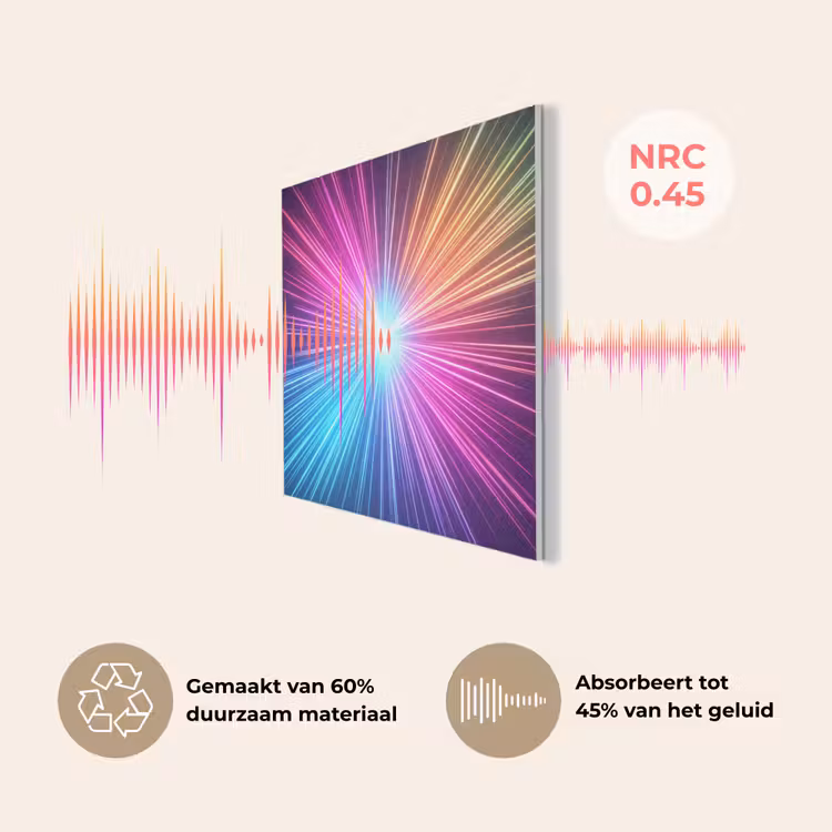 Abstract - Light - Burst - Modern - Colorful PET vilt klein -USP_NL