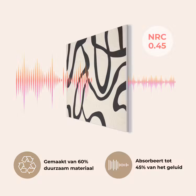 Abstract - Lijnen - Modern - Beige PET vilt klein -USP_NL