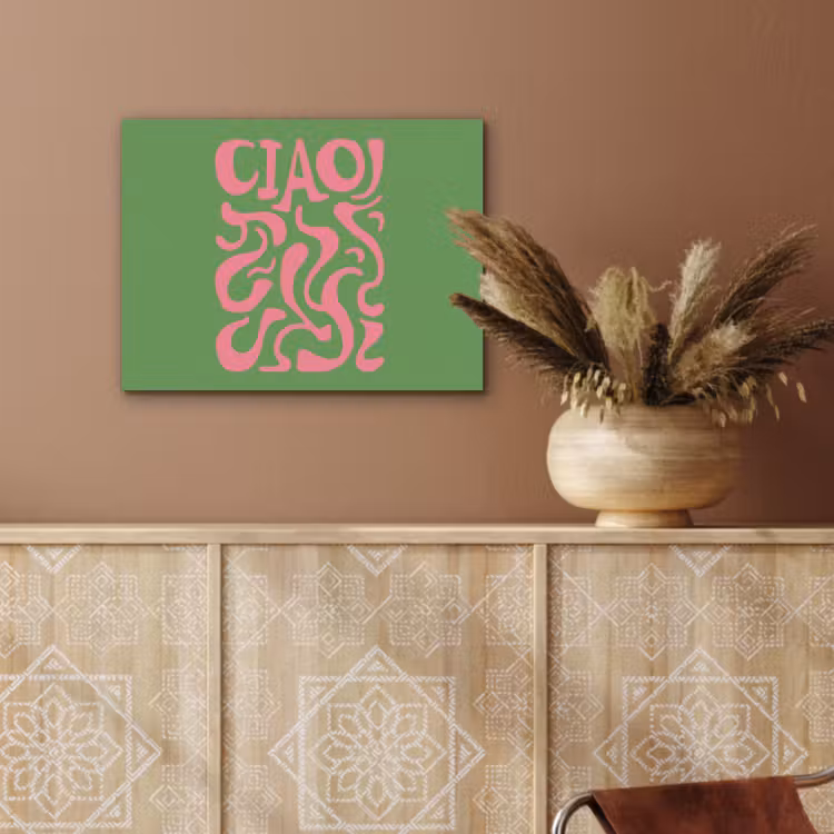 Abstract - Roze - Ciao - Vormen PET vilt klein -sfeer4