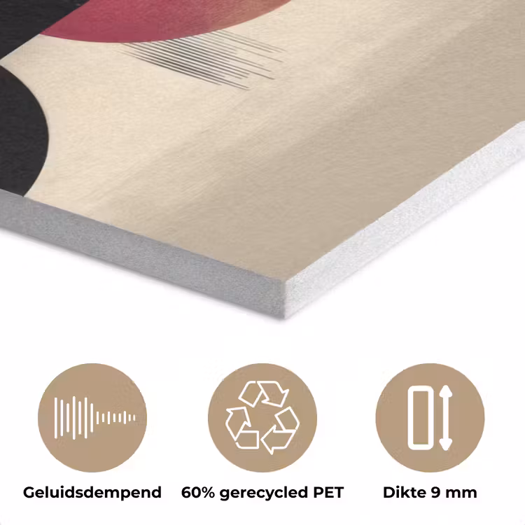 Abstract - Vormen - Beige - Texturen PET vilt klein -closeup_NL