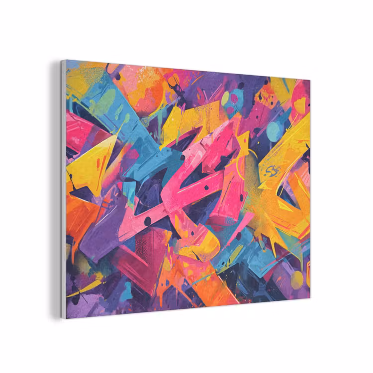 Abstract - Vormen - Kleurrijk PET vilt klein -3d