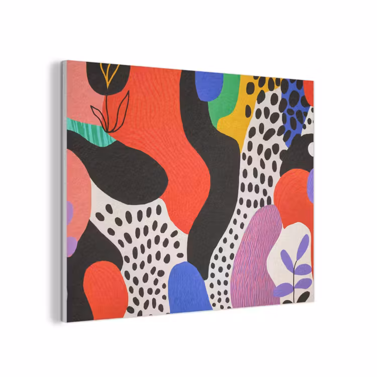 Abstract - Vormen - Kleuren - Stippen PET vilt klein -3d