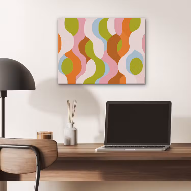 Abstract - Vormen - Roze PET vilt klein -sfeer5