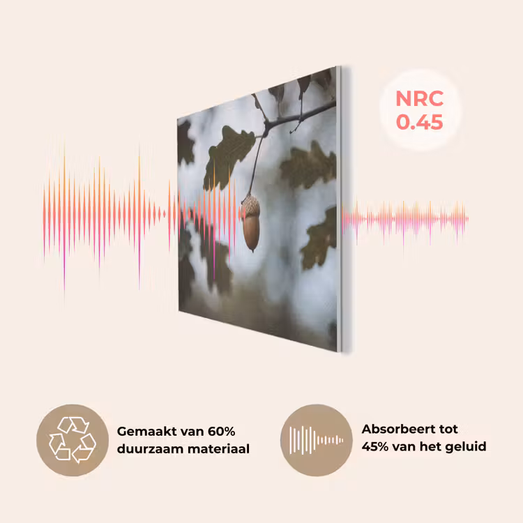 Eikel - Eikenblad - Bos - Herfst - Natuur PET vilt klein -USP_NL