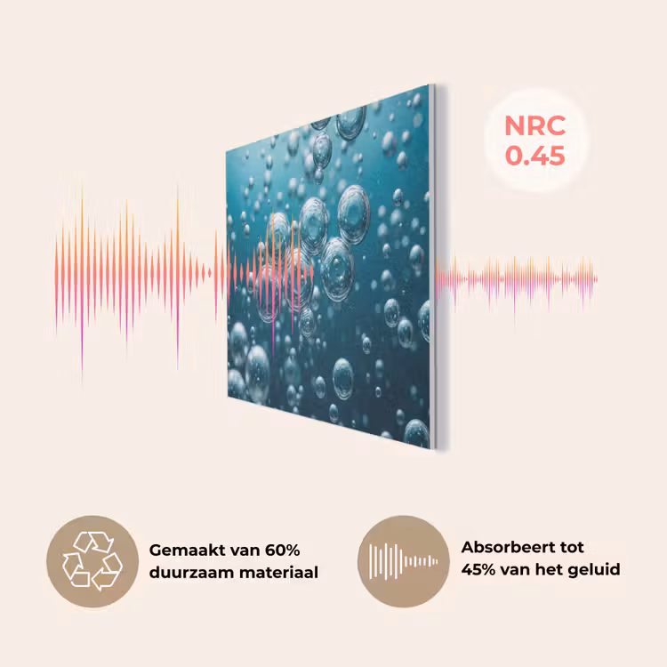 Luchtbellen - Dynamisch - Blauw PET vilt klein -USP_NL