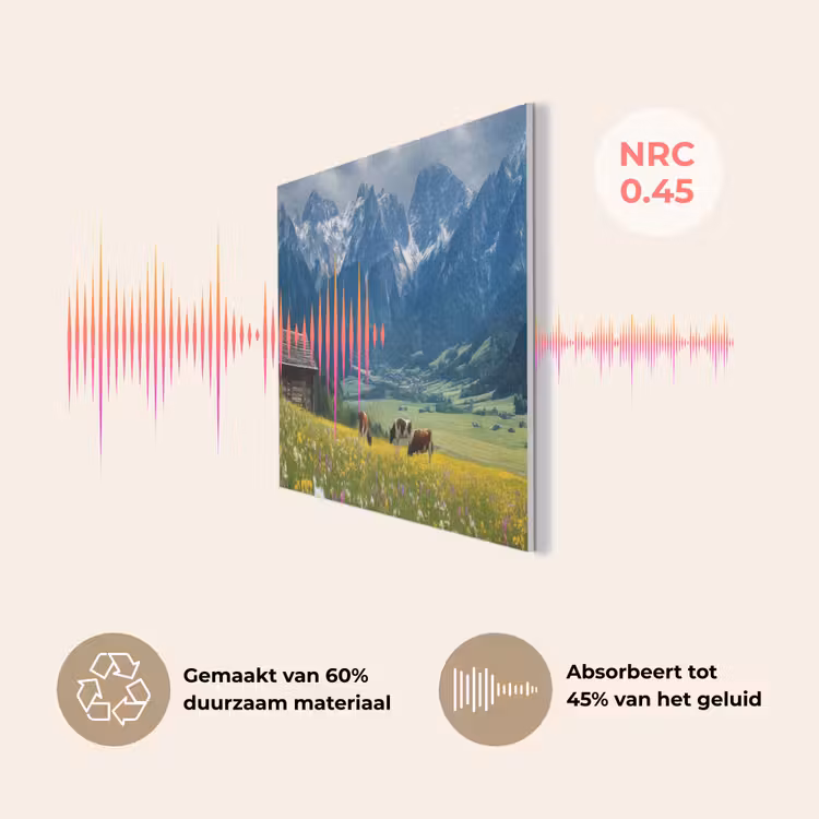 Alpen - Weide - Bergen - Koeien PET vilt middel -USP_NL