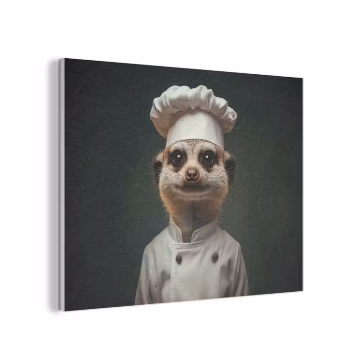 Dier - Kok - Stokstaartje PET vilt klein -3d