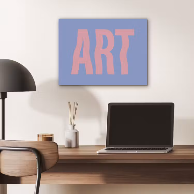 Art - Roze - Blauw PET vilt klein -sfeer5