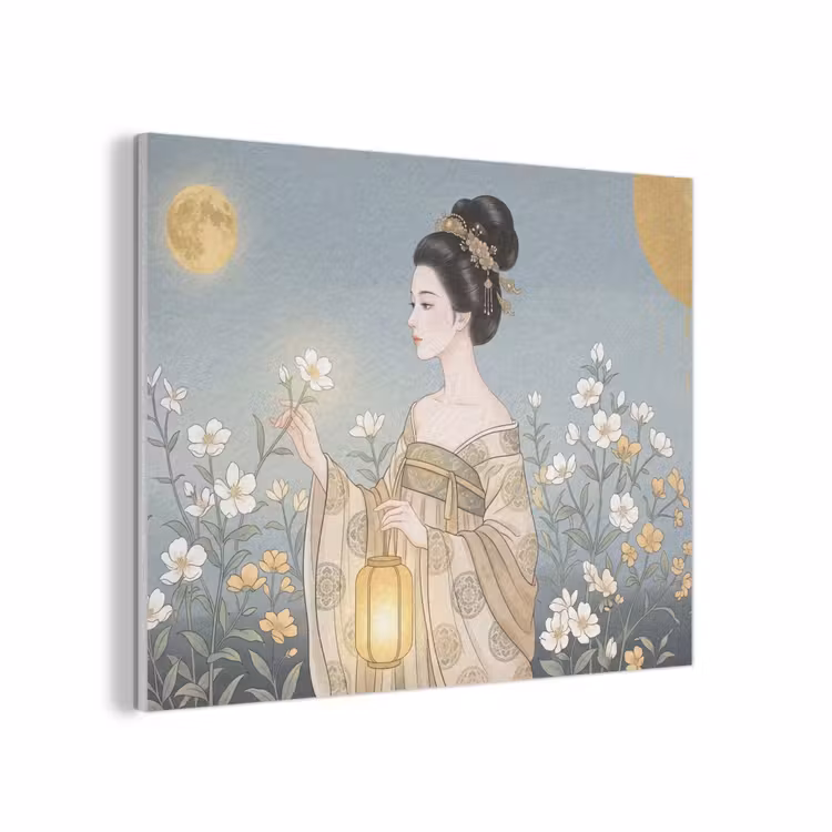 Aziatisch - Vrouw - Kimono PET vilt klein -3d