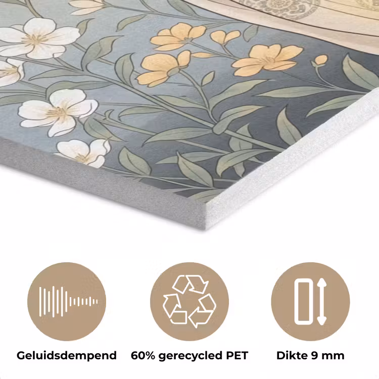 Aziatisch - Vrouw - Kimono PET vilt klein -closeup_NL