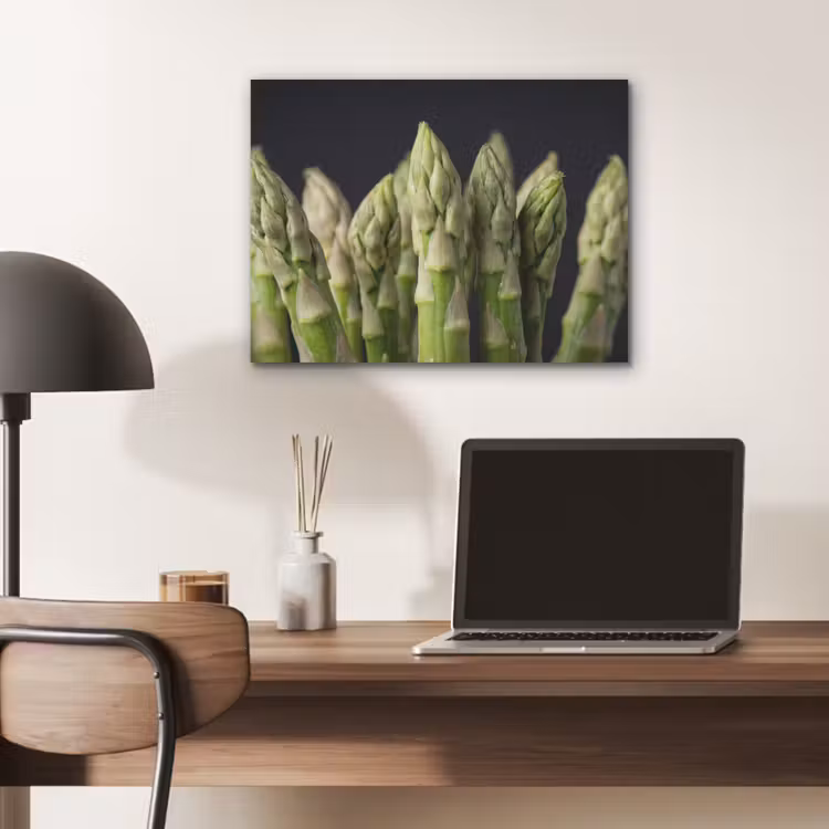 Asperges - Groen - Zwart PET vilt klein -sfeer5