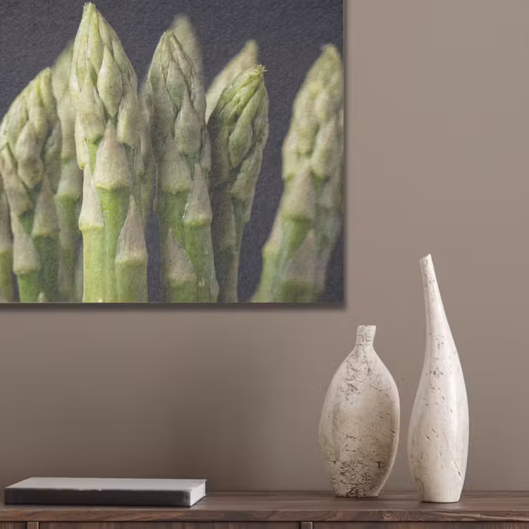 Asperges - Groen - Zwart PET vilt klein -sfeer6_closeup