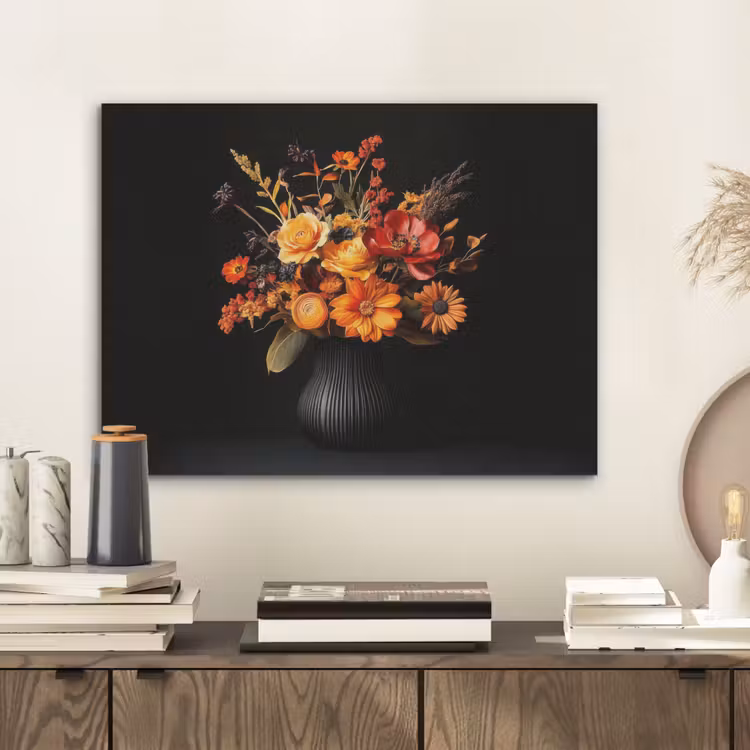 Herfst - Boeket - Oranje PET vilt klein -sfeer1