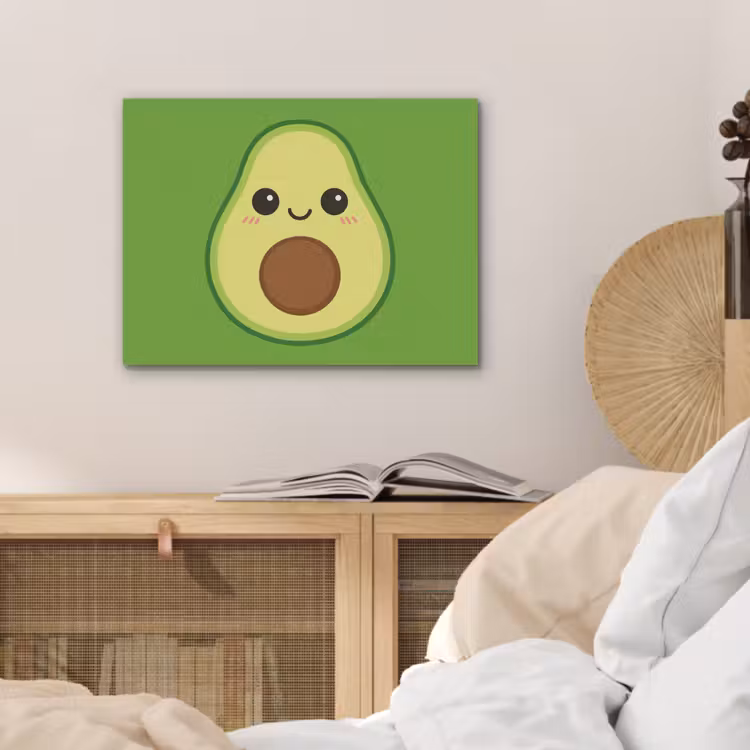 Avocado - Groen - Speels PET vilt klein -sfeer3