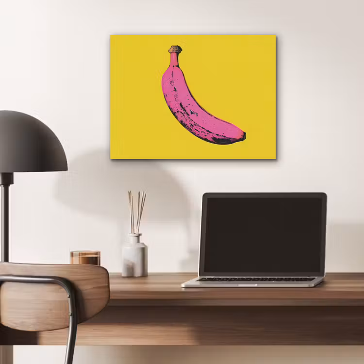 Banaan - Grafisch - Geel PET vilt klein -sfeer5